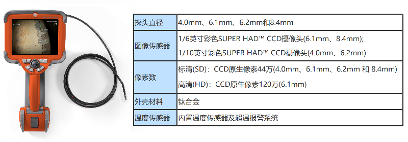 高清工业内窥镜品牌推荐及产品推荐,韦林MViQ参数