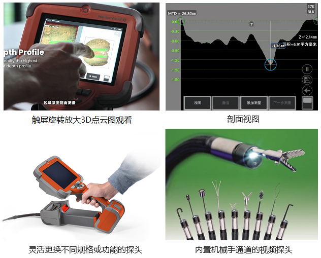 6.1mm三维测量工业内窥镜的特点